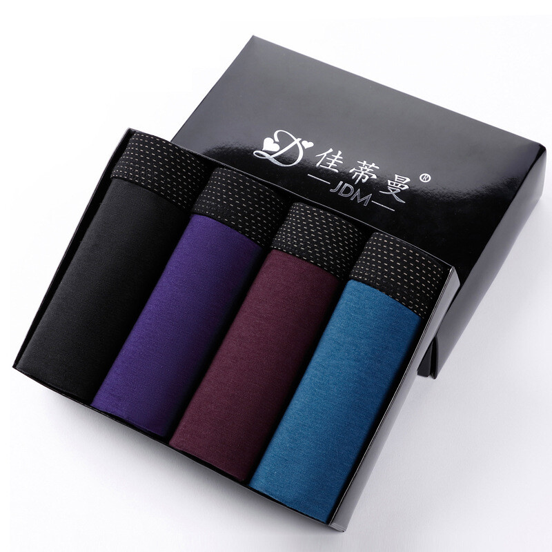 4 pcs sous-vêtements pour hommes boxer en coton 4 pcs sous-vêtements pour hommes boxer en coton