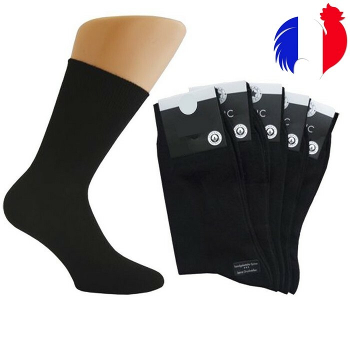 ? lot 1à12 paire chaussettes NOIRE homme femme coton taille extensible 43/46 ? lot 1à12 paire chaussettes NOIRE homme femme coton taille extensible 43/46