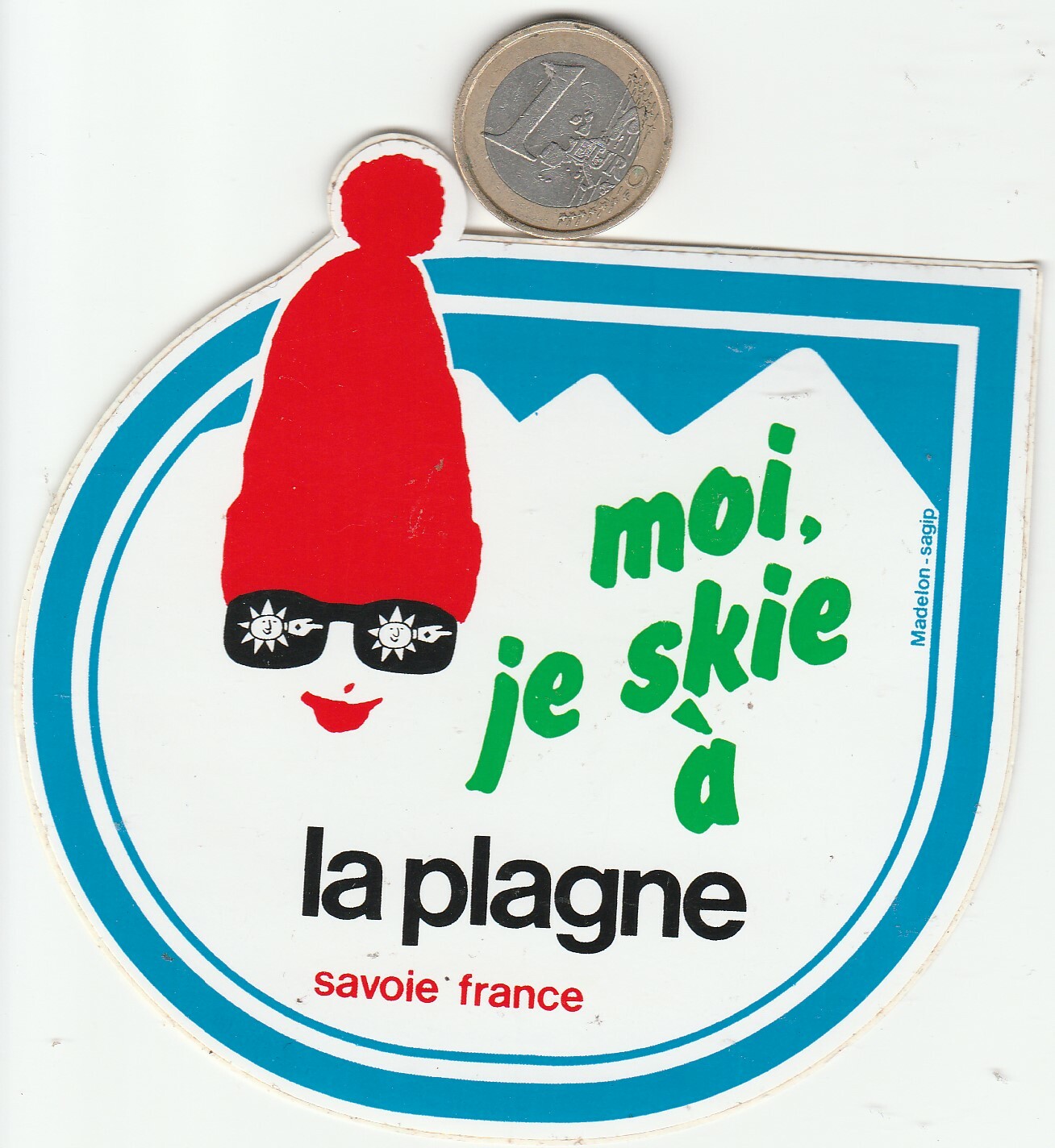 AUTOCOLLANTS . Régionalisme. Ski. La PLAGNE Savoie AUTOCOLLANTS . Régionalisme. Ski. La PLAGNE Savoie