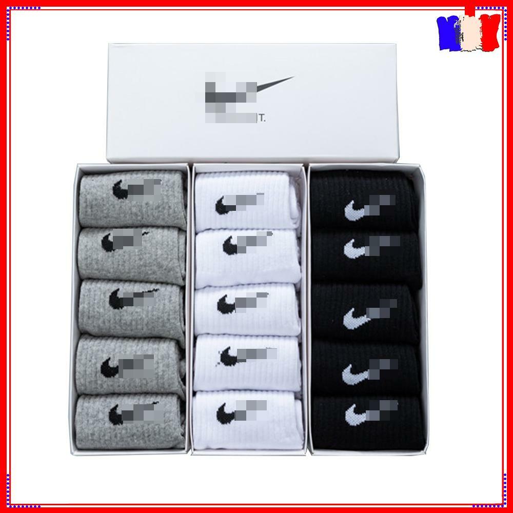 5x Chaussettes Nike Coton haute de Sport à tube moyen Unisexe Noir/Blanc/Gris 5x Chaussettes Nike Coton haute de Sport à tube moyen Unisexe Noir/Blanc/Gris