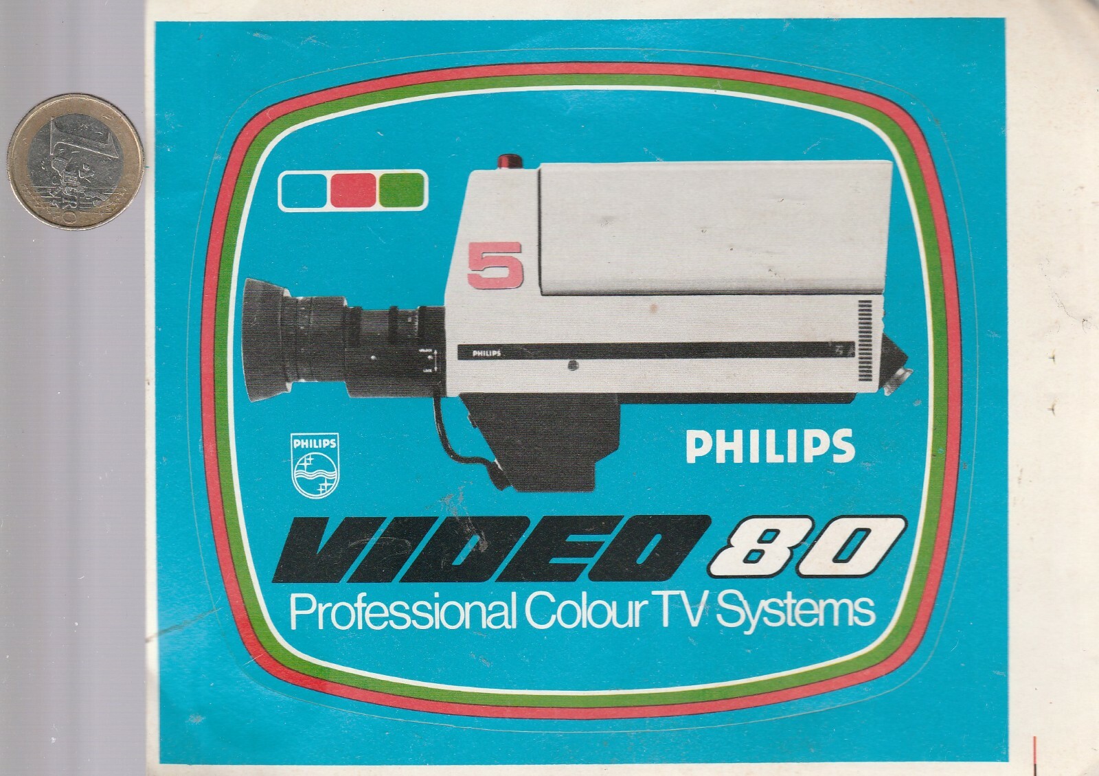 AUTOCOLLANTS .Caméra PHILIPS Vidéo 80 – Vintage – Oldies AUTOCOLLANTS .Caméra PHILIPS Vidéo 80 – Vintage – Oldies