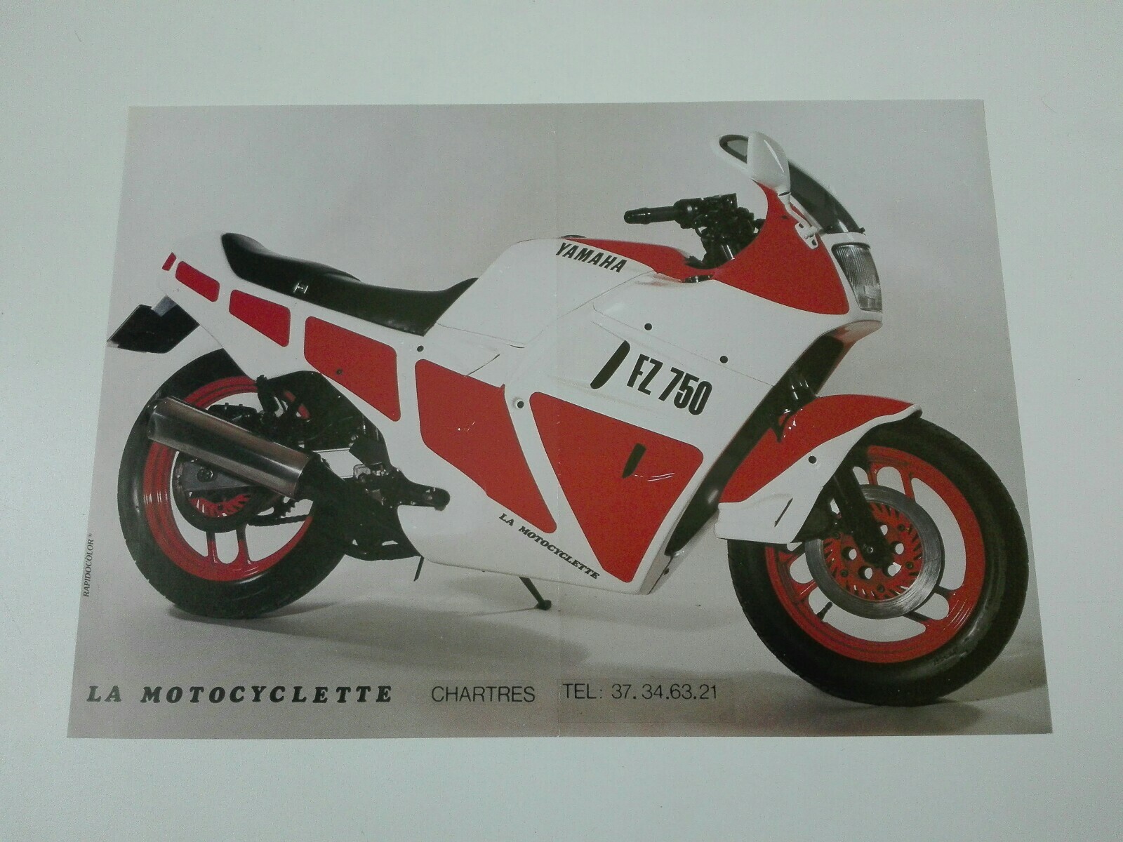 Prospectus Catalogue Brochure Moto Yamaha FZ 750 “La Motocyclette” 1986 Prospectus Catalogue Brochure Moto Yamaha FZ 750 “La Motocyclette” 1986