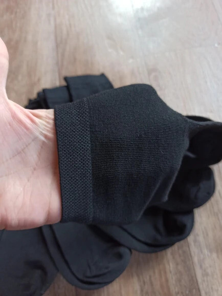 hommes 5 paires de chaussettes noires taille 42