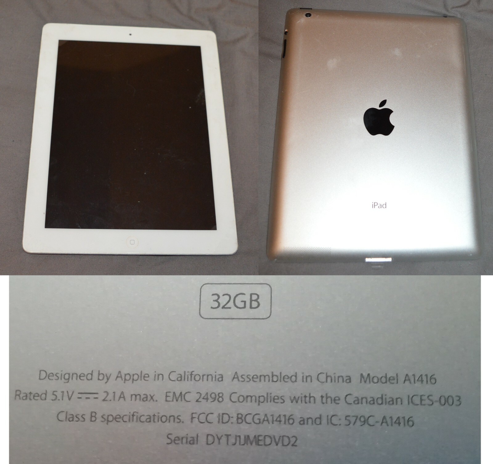 Bloqué iCloud – REMIS A NEUF – Apple iPad 3ème génération A1416 32 Go Bloqué iCloud – REMIS A NEUF – Apple iPad 3ème génération A1416 32 Go