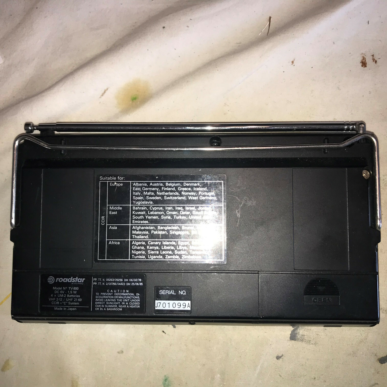 TV 800 Roadstar vintage TV 800 Roadstar vintage