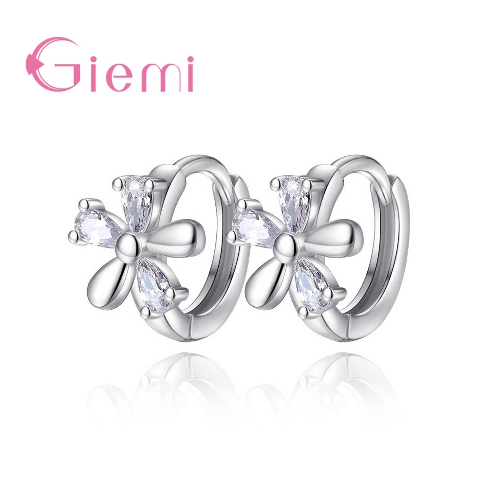 Chaud Promotion 925 Argent Sterling Tendance Fleur Forme Boucle pour Femmes… Chaud Promotion 925 Argent Sterling Tendance Fleur Forme Boucle pour Femmes…