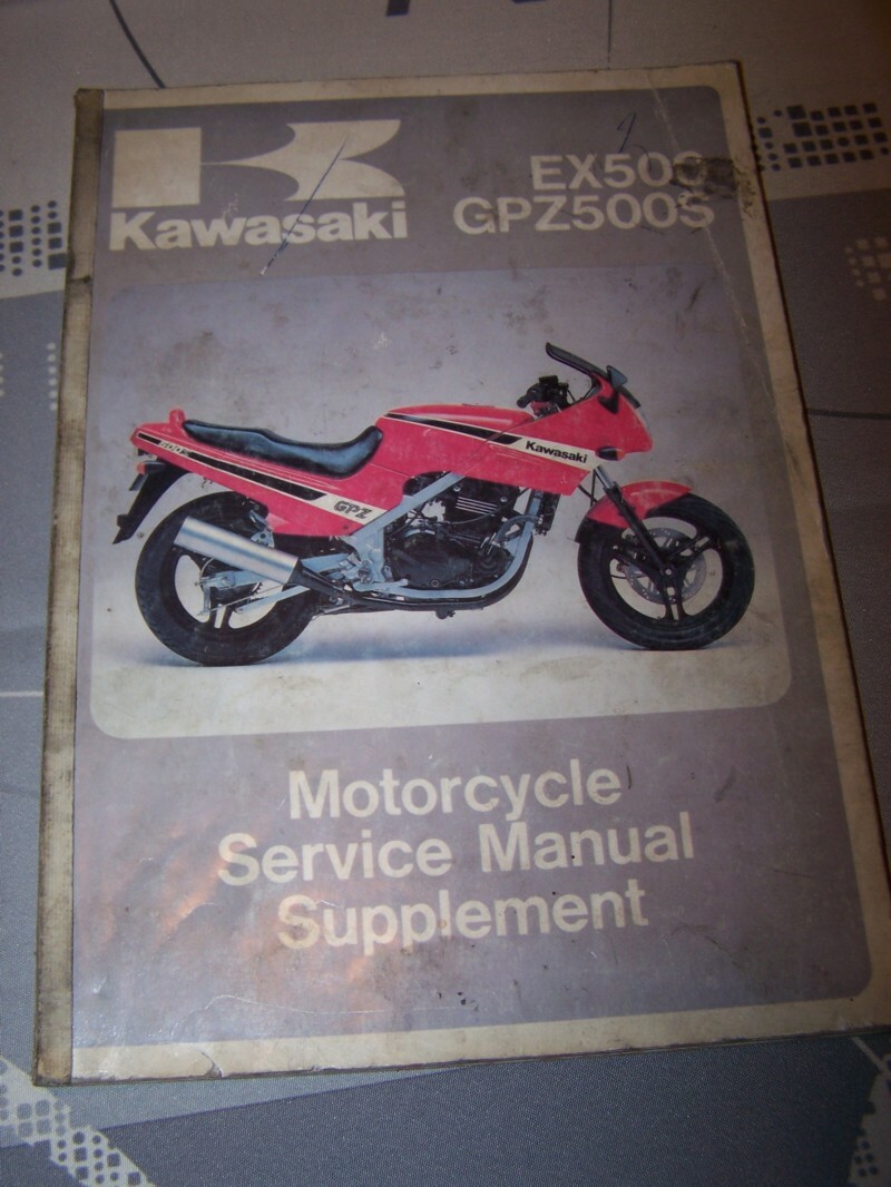 KO Supplement Manuel atelier Workshop Manual Kawasaki Motocyclette EX500 GPZ500S