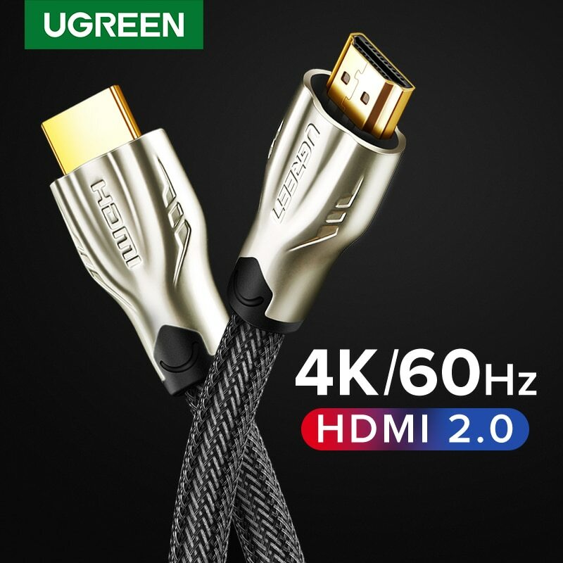 Ugreen Braided Ultra HD HDMI Cable V2.0 High Speed 2160P 4K 3D CHROME HDTV Gold Ugreen Braided Ultra HD HDMI Cable V2.0 High Speed 2160P 4K 3D CHROME HDTV Gold