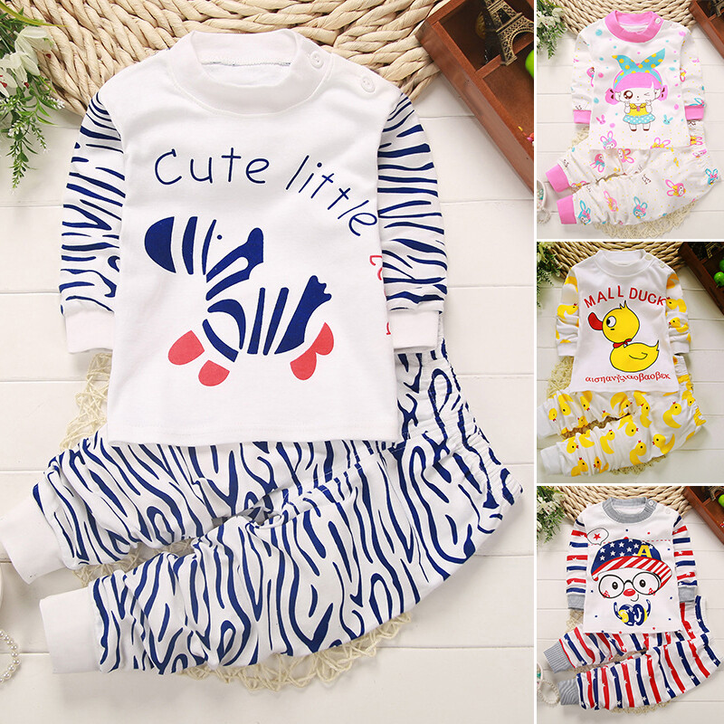 Mode Enfants Bébé Haut + Pantalon Imprimé Manches Longues 2pcs / Ensemble Tenue Mode Enfants Bébé Haut + Pantalon Imprimé Manches Longues 2pcs / Ensemble Tenue