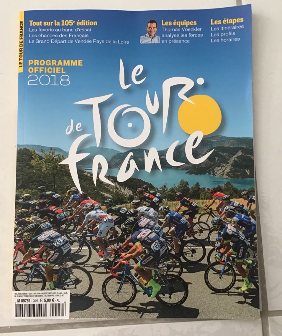 Cyclisme Programme Officiel Tour De France 2018