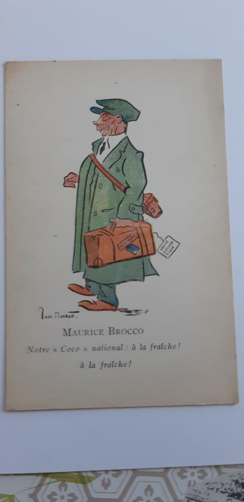 Ancienne Carte Postale Cyclisme MAURICE BROCCO Ancienne Carte Postale Cyclisme MAURICE BROCCO