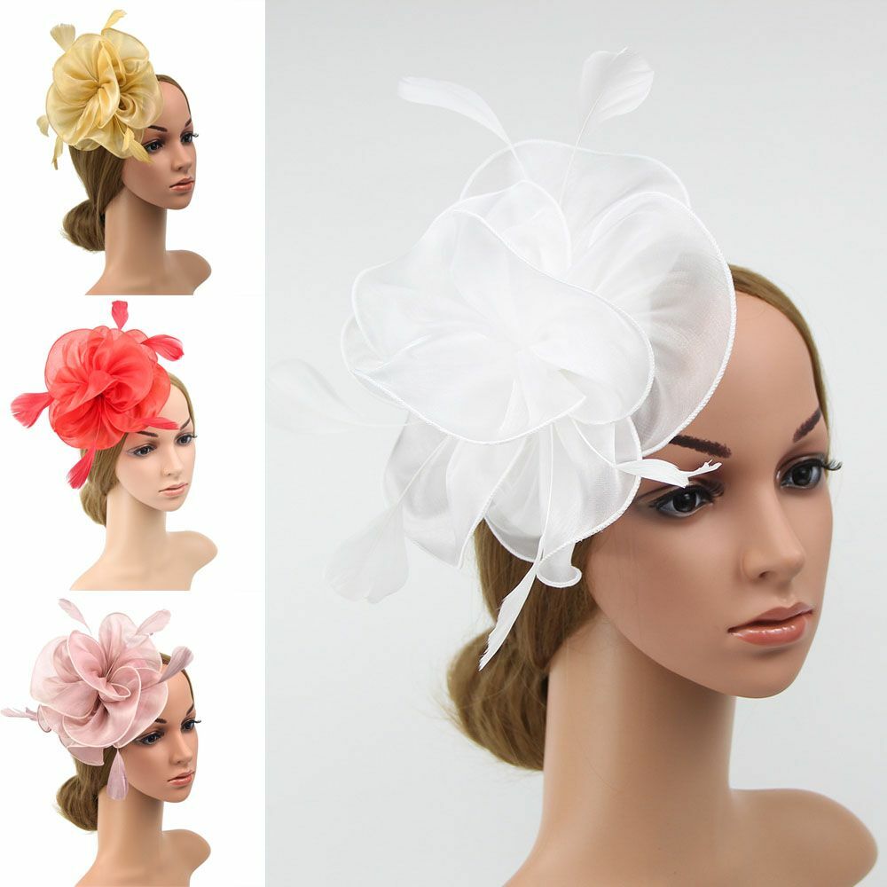 Chapeau de tulle Vêtements pour femmes Fleur de plume Bandeau Alice band