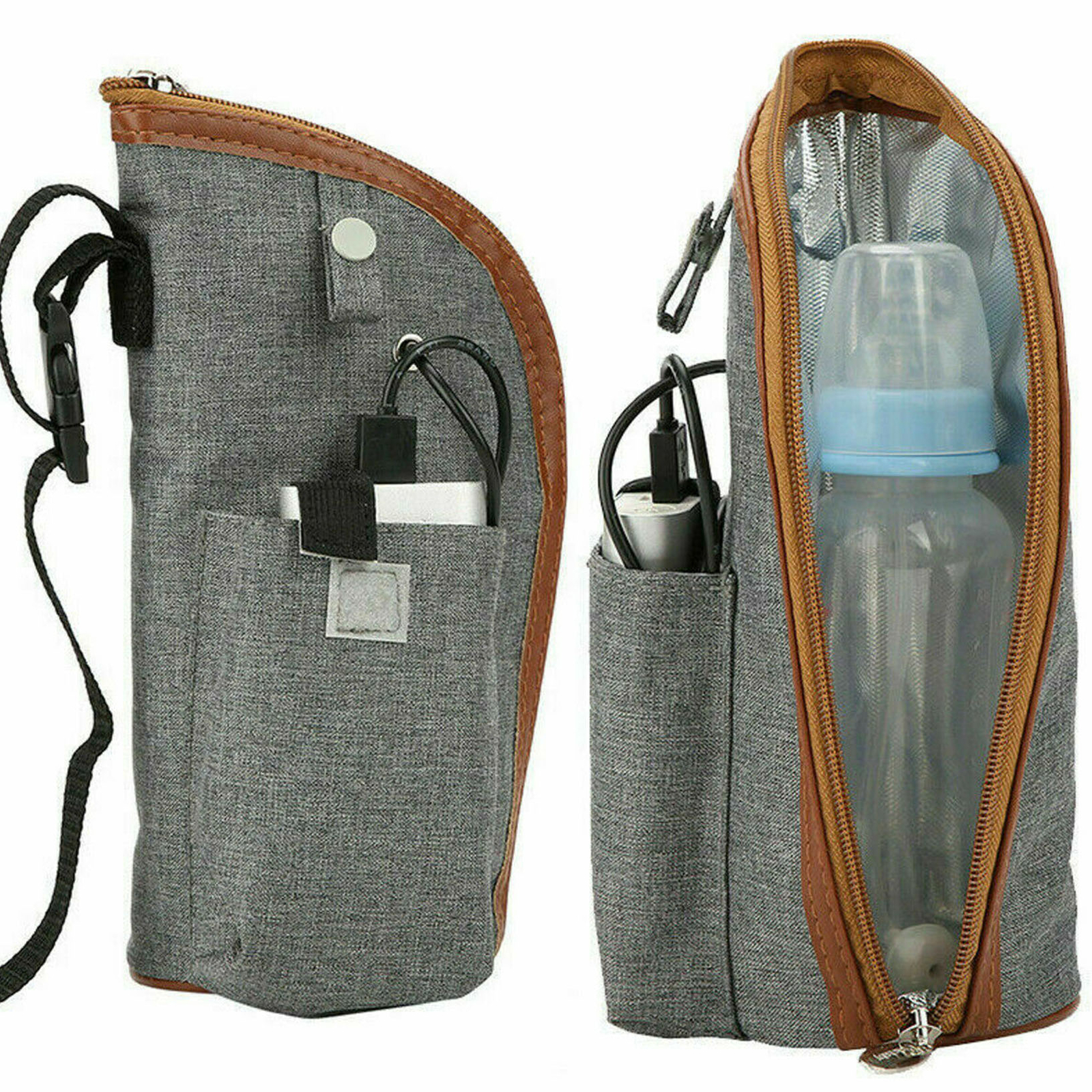 Chauffe-biberon pour bébé Portable USB Chauffage Voyage Sac de lait Chauffe-biberon pour bébé Portable USB Chauffage Voyage Sac de lait