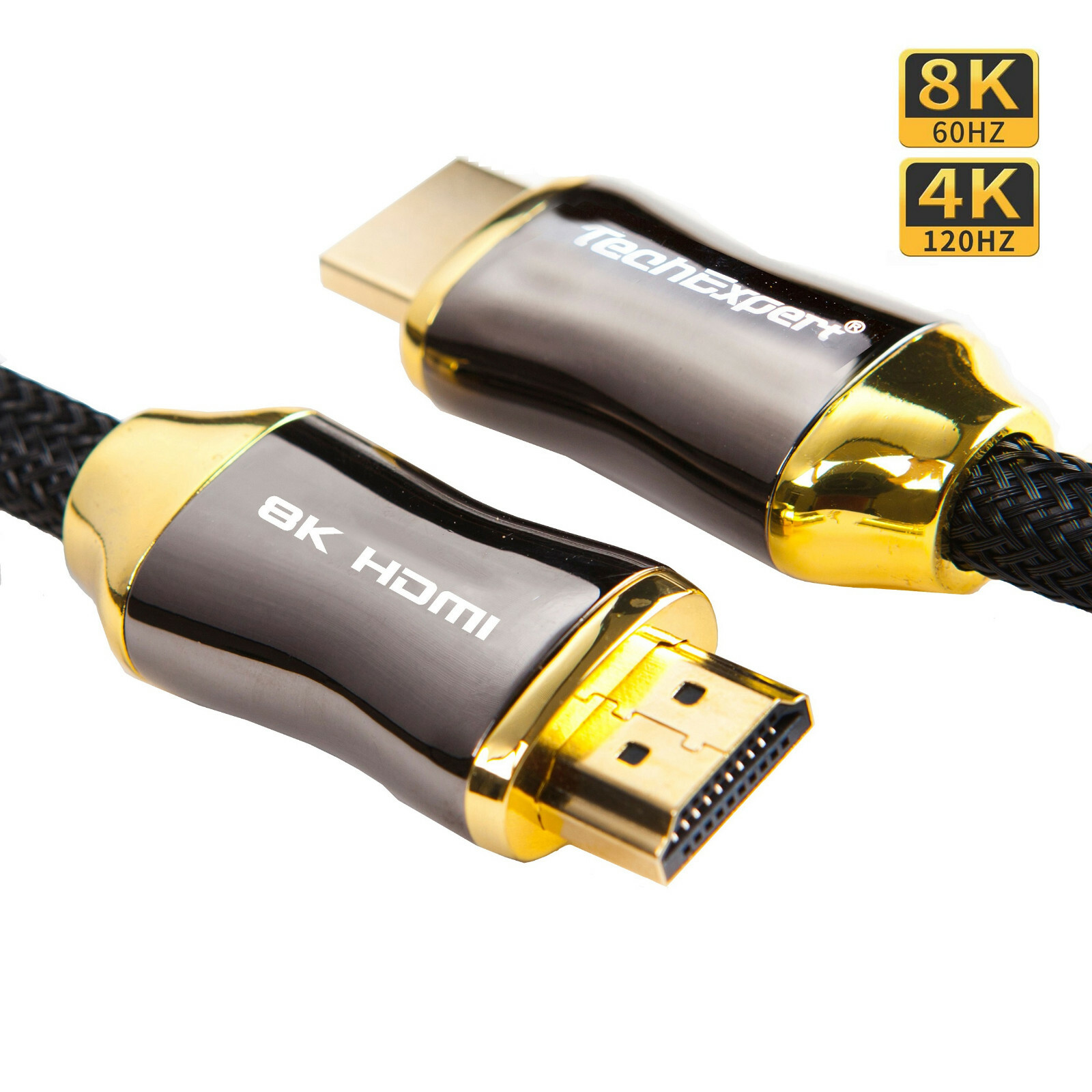 TechExpert Cable hdmi 2.1 8K 4K professionnel ultra HD 2160p eARC HDR 48GB/Sec. TechExpert Cable hdmi 2.1 8K 4K professionnel ultra HD 2160p eARC HDR 48GB/Sec.