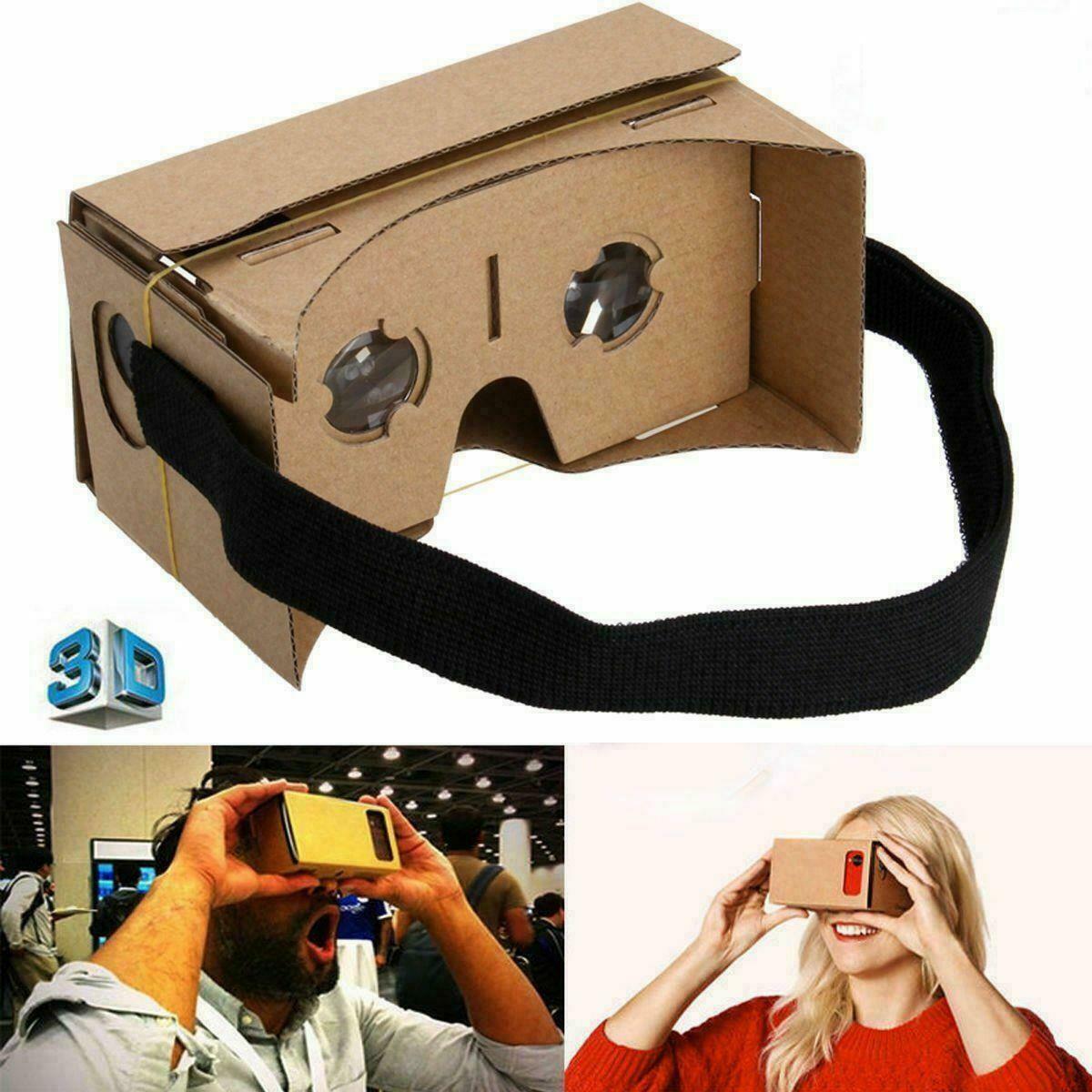 Carton Google 3D VR Lunettes de Réalité Virtuelle Box Films Jeux Vidéos Carton Google 3D VR Lunettes de Réalité Virtuelle Box Films Jeux Vidéos