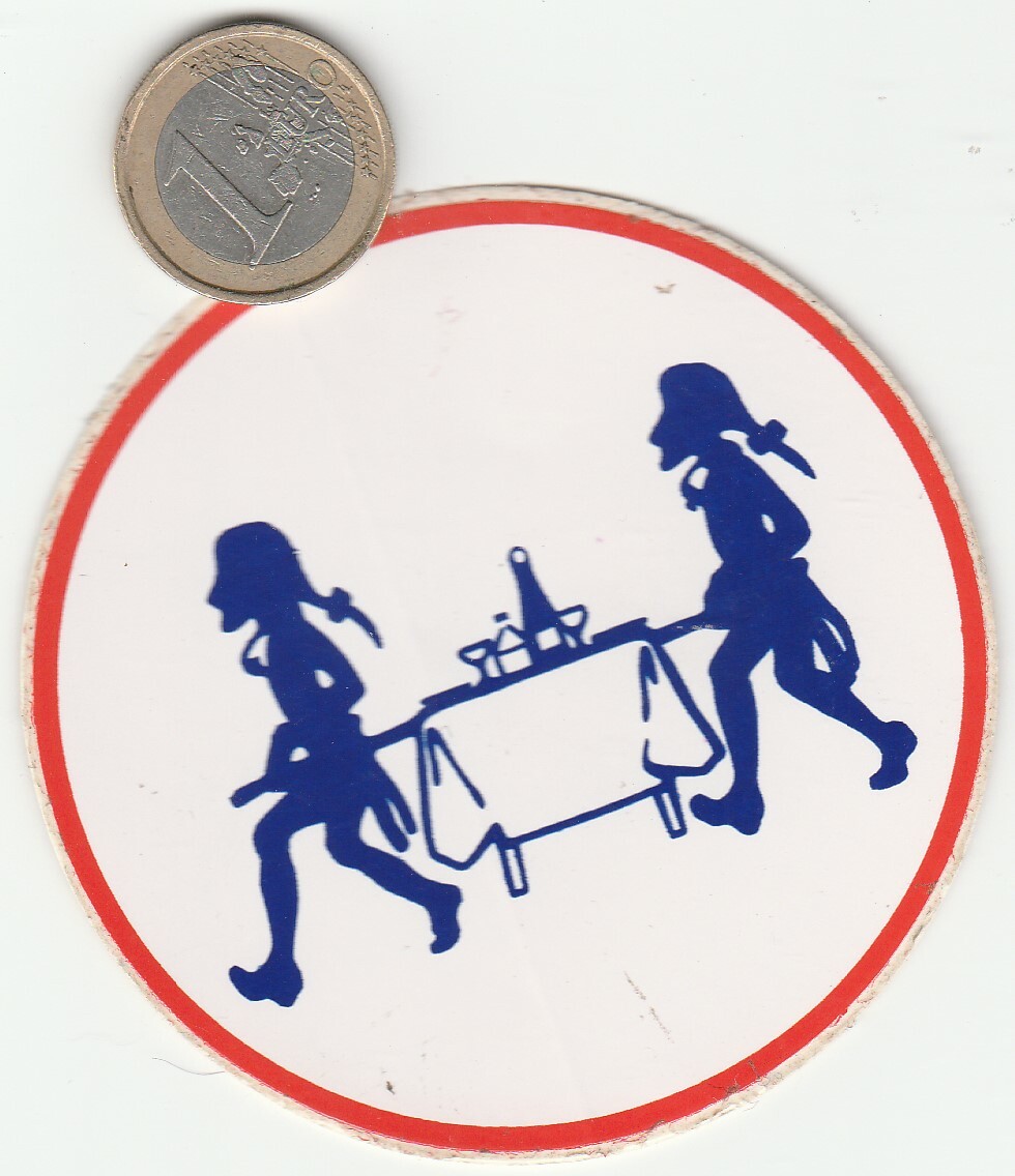 Autocollants  TABLE à PORTEUR