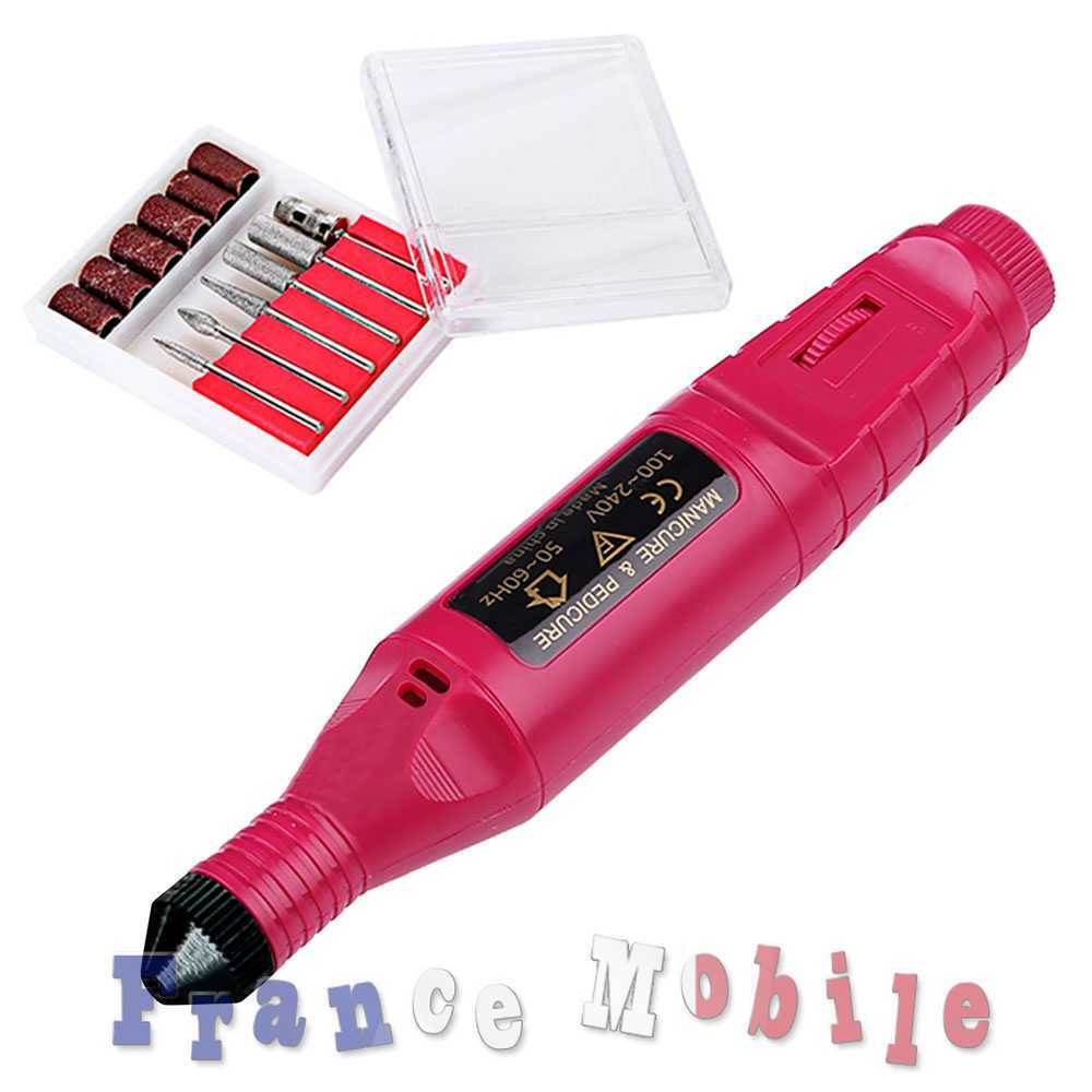 Mini Ponceuse Electrique Lime a Ongles Pro Polissage Manucure Pedicure Nail Art Mini Ponceuse Electrique Lime a Ongles Pro Polissage Manucure Pedicure Nail Art