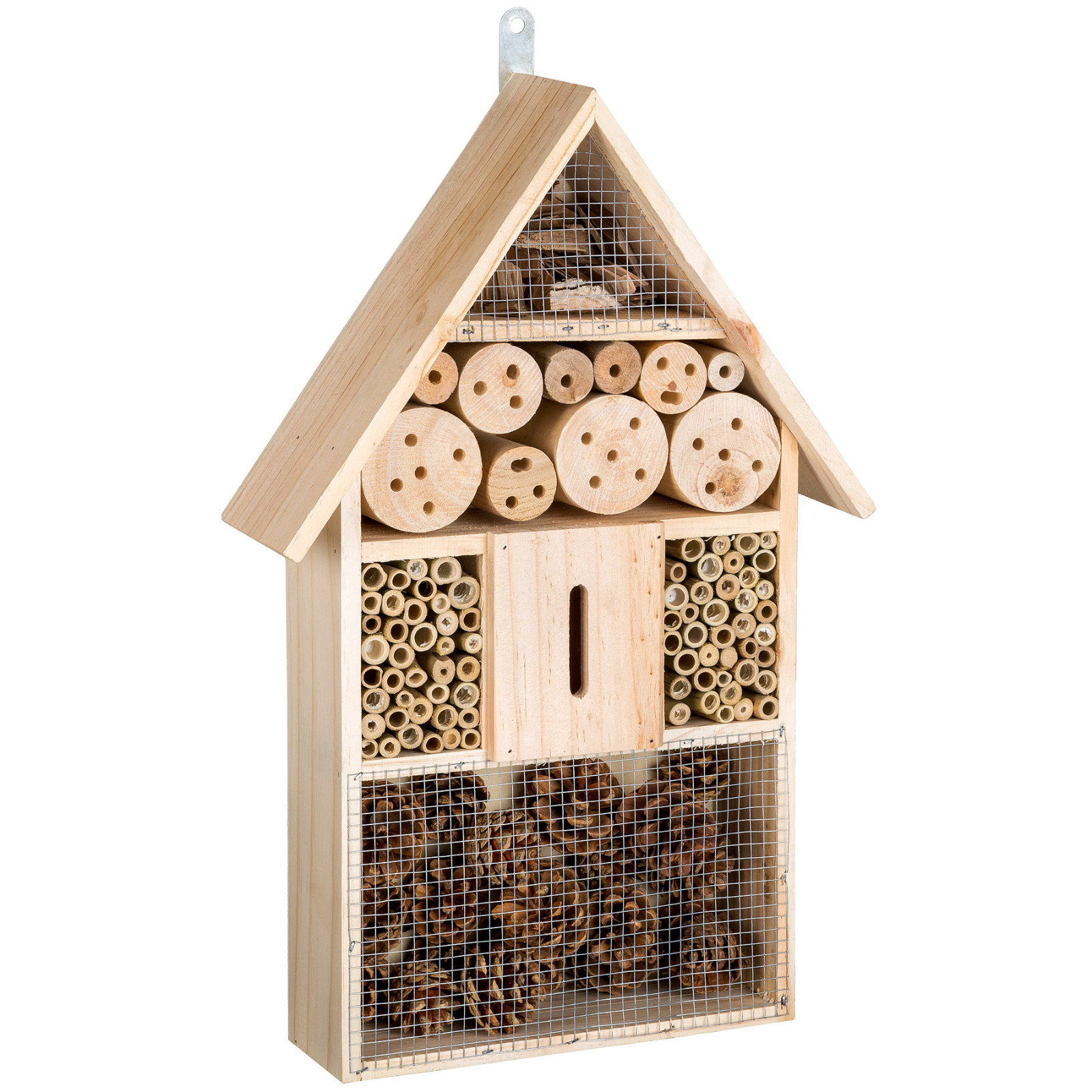 XXL Hôtel boîte à insectes 48 cm maison des insectes en bois jardin balcon XXL Hôtel boîte à insectes 48 cm maison des insectes en bois jardin balcon