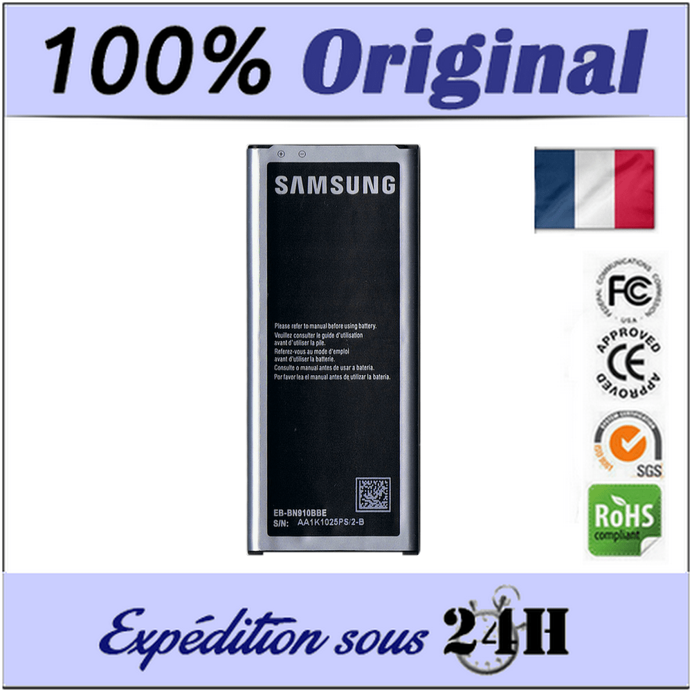 BATTERIE NEUVE 100% ORIGINALE POUR SAMSUNG GALAXY NOTE 4 BN910BBE BATTERIE NEUVE 100% ORIGINALE POUR SAMSUNG GALAXY NOTE 4 BN910BBE