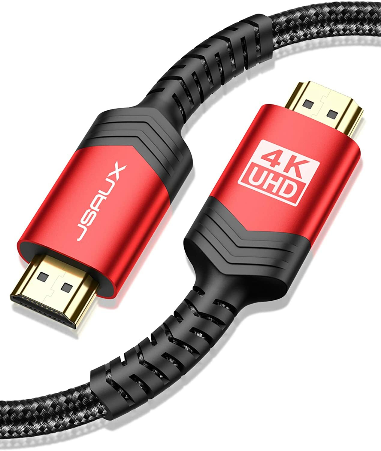 JSAUX Cable HDMI 4K Ultra HD [2M] Durable Câble HDMI 2.0 Haute Vitesse Supporte