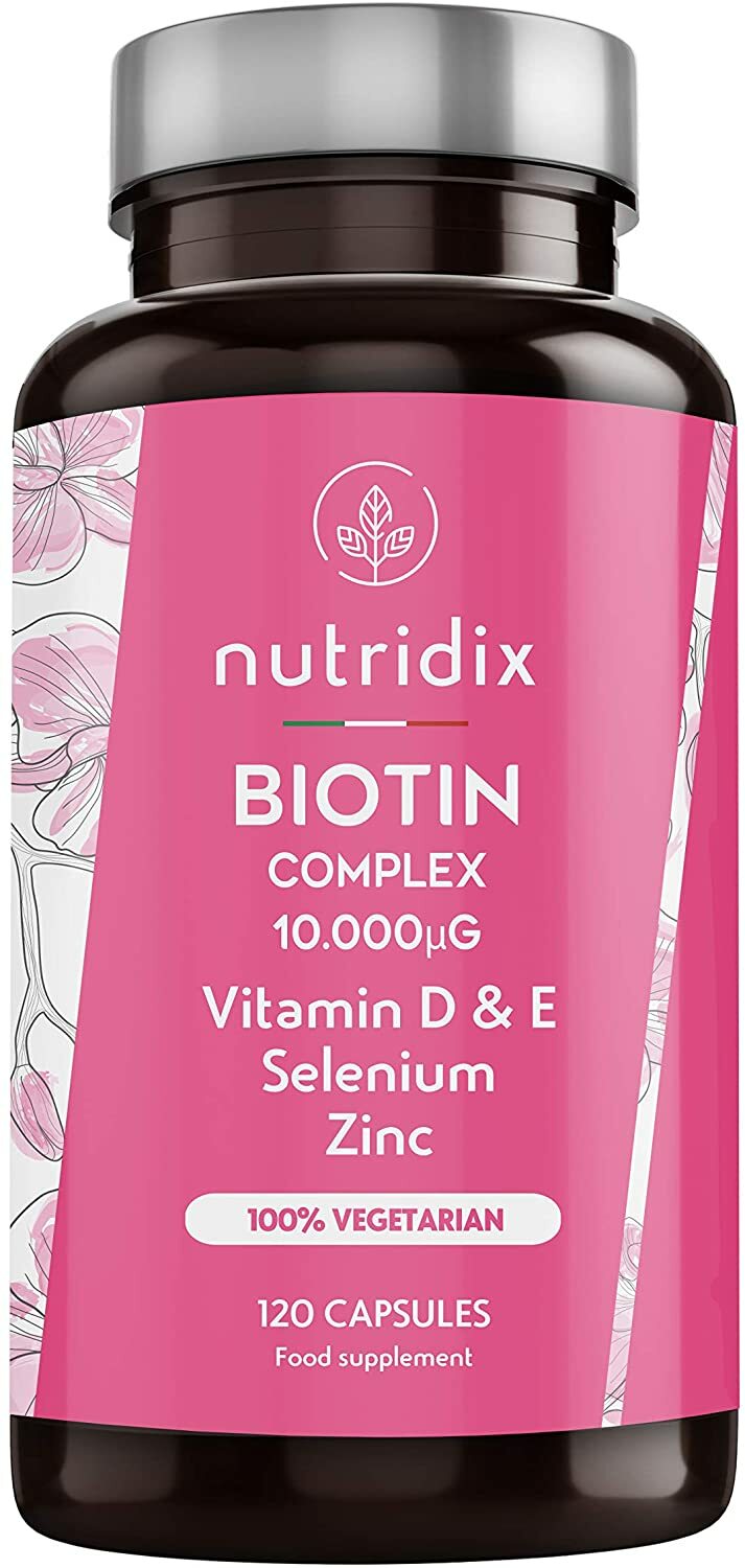 Biotine avec Zinc, Sélénium, Vitamines D et E – 120 Capsules