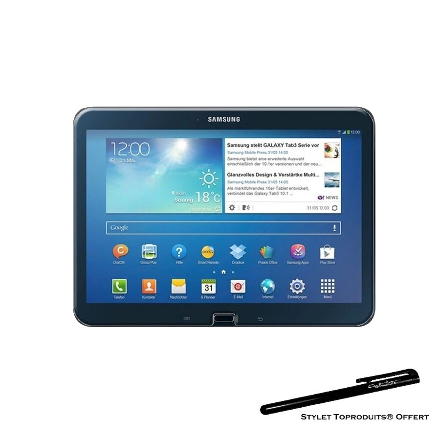 Film de protection 2.5D Verre trempé pour Samsung Galaxy Tab 3 10.1 P5200 P5210