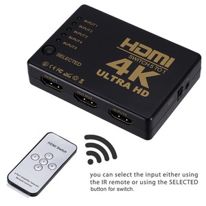 Eg _ Sn _ Ultra HD 1080P 4K Répartiteur HDMI Commutateur Sélecteur Hub Ir Remo Eg _ Sn _ Ultra HD 1080P 4K Répartiteur HDMI Commutateur Sélecteur Hub Ir Remo