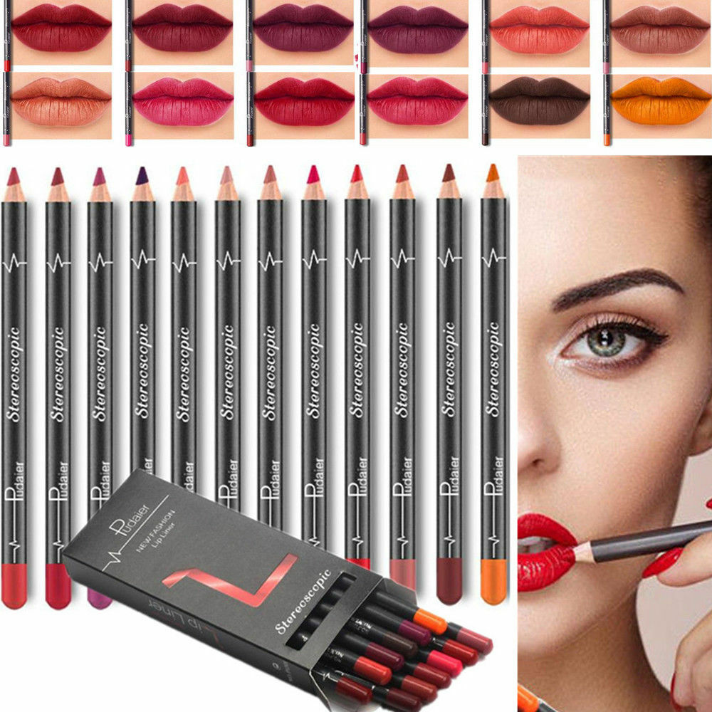 12pcs Mat Crayon À Levres Stylo Mis Rouge Imperméable Maquillage Matte Gloss Pen 12pcs Mat Crayon À Levres Stylo Mis Rouge Imperméable Maquillage Matte Gloss Pen