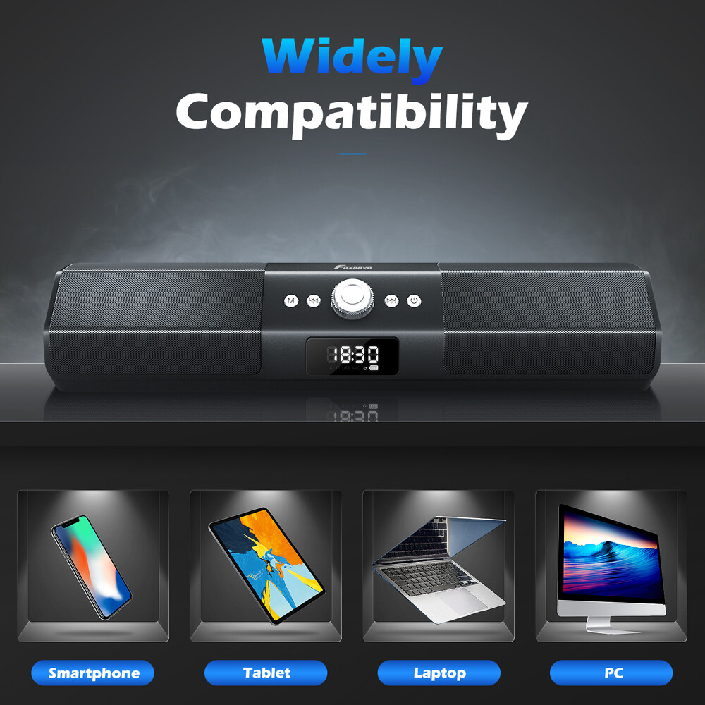 Haut-parleurs TV Sans Fil Bluetooth Son TV Barre De Son Home Cinéma Projecteur