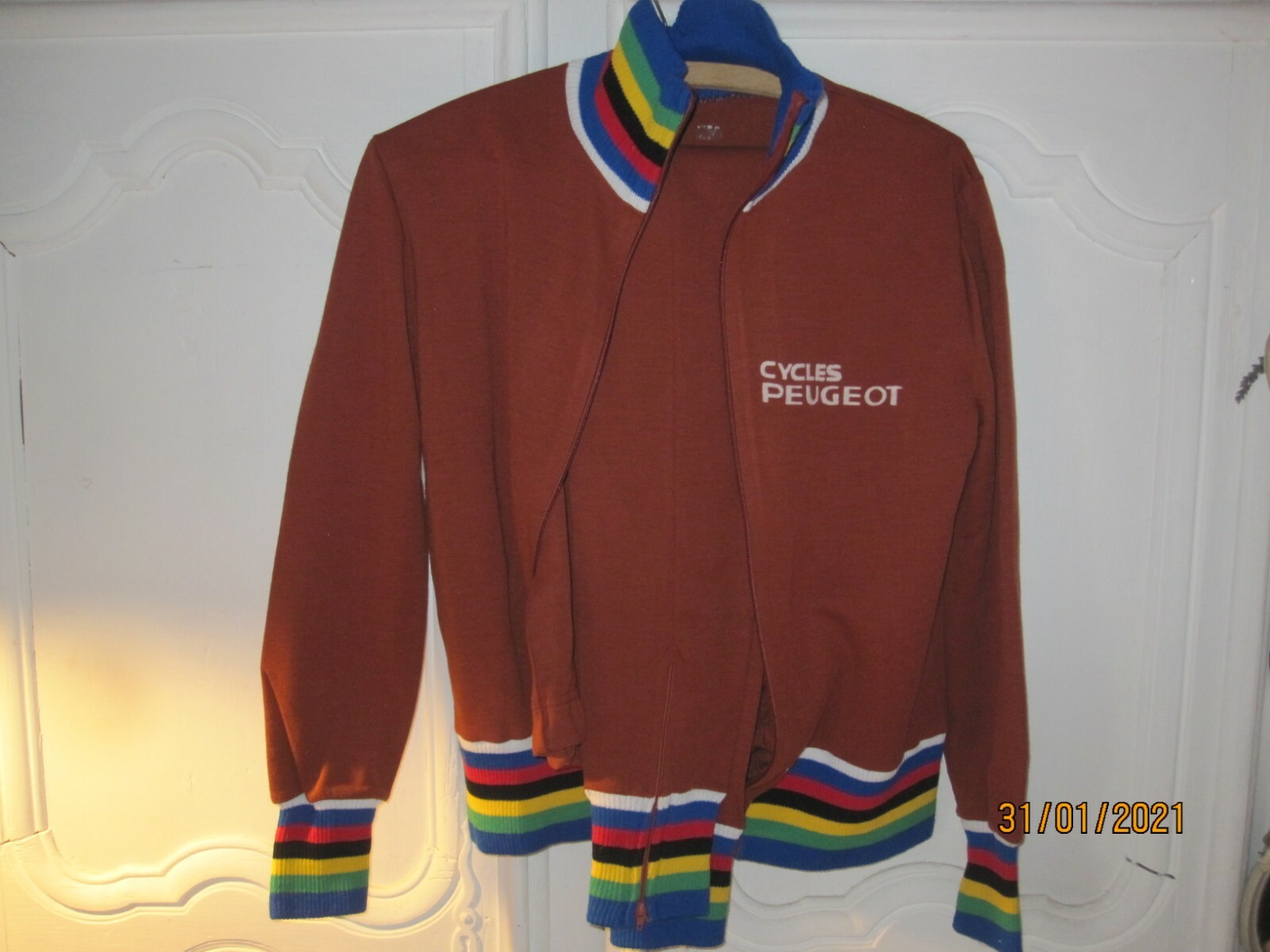 TENUE DE CYCLISME ANCIEN VINTAGE CYCLES PEUGEOT /COLLECTION CYCLISME VELO CYCLO