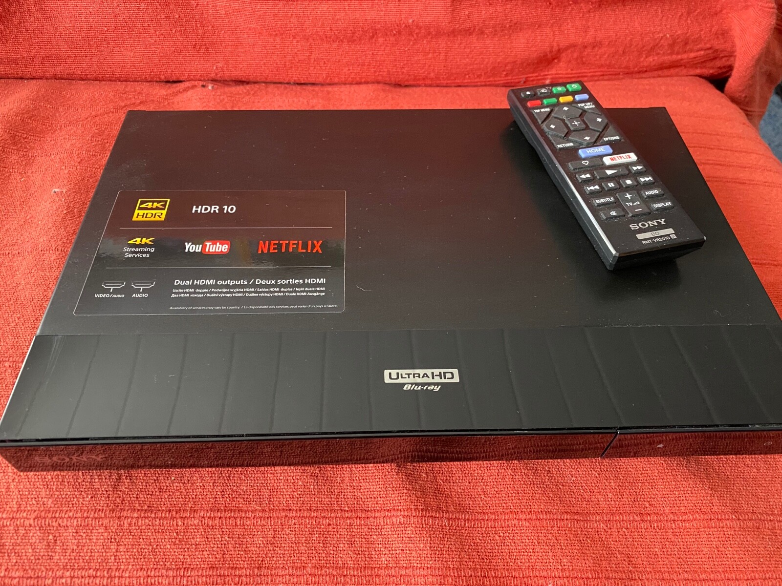 Lecteur Blu-Ray 4K – Ultra HD Sony UBP-X700 – HDR – Dolby Atmos Lecteur Blu-Ray 4K – Ultra HD Sony UBP-X700 – HDR – Dolby Atmos