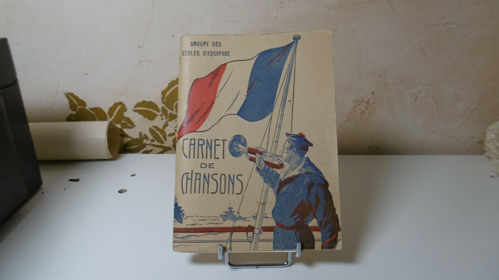 livre ancien carnet de chansons 1944 militaria EO