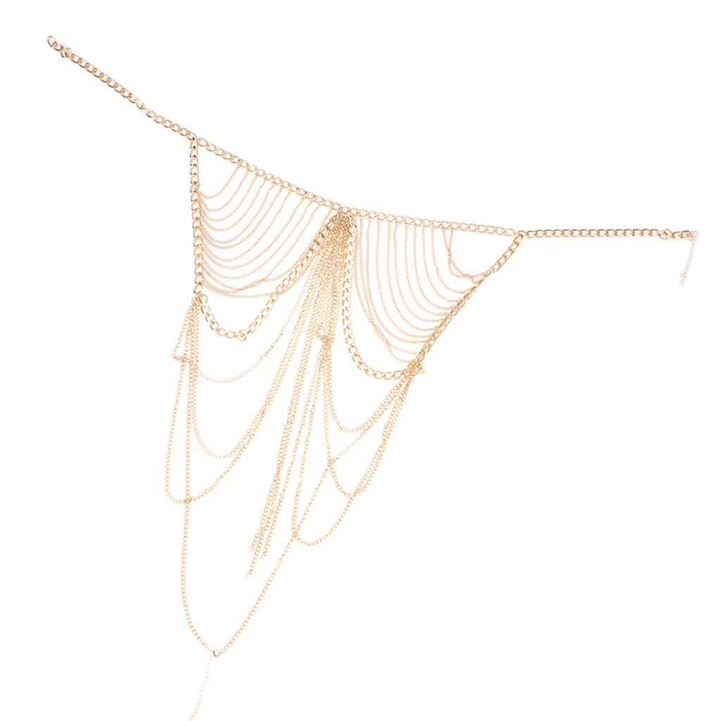 Chaîne de Corps Bijoux de Corps en Alliage Multicouche Frange Femmes Filles Chaîne de Corps Bijoux de Corps en Alliage Multicouche Frange Femmes Filles