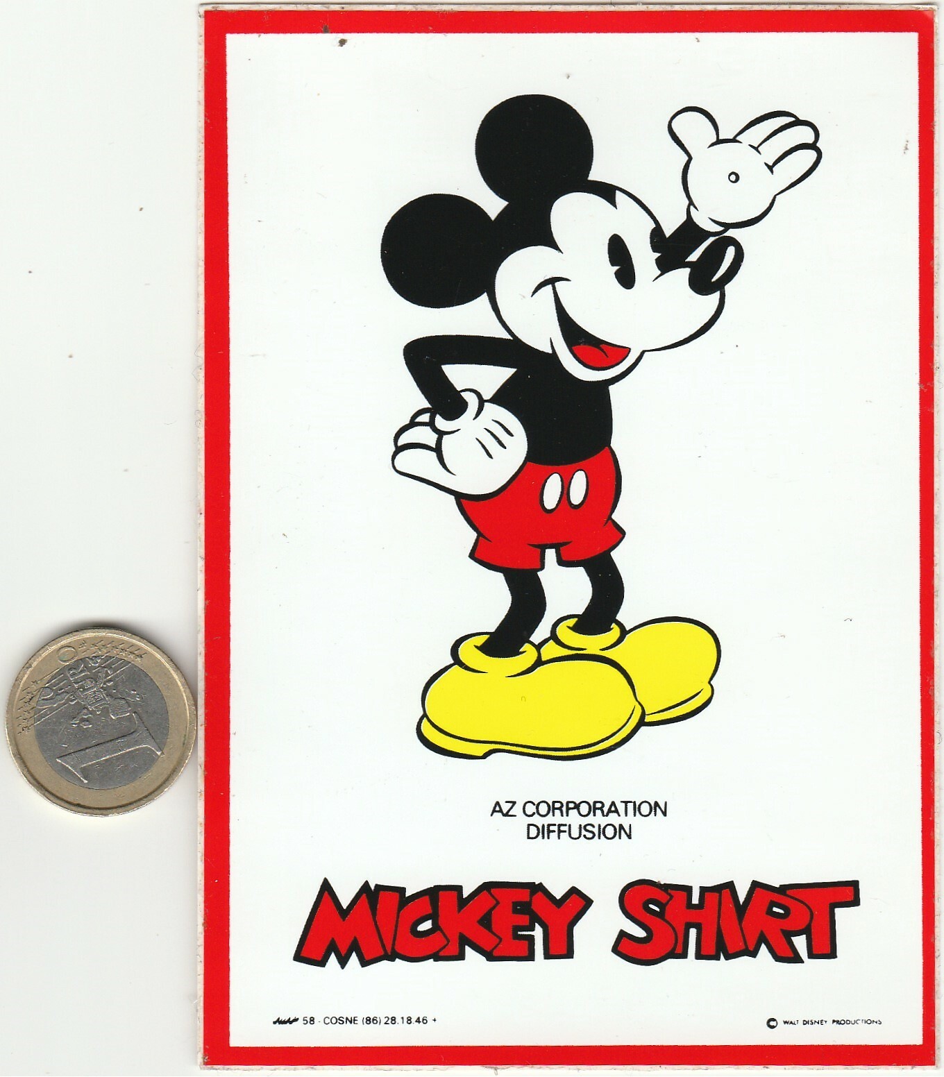 Autocollants Mode. MICKEY SHIRT