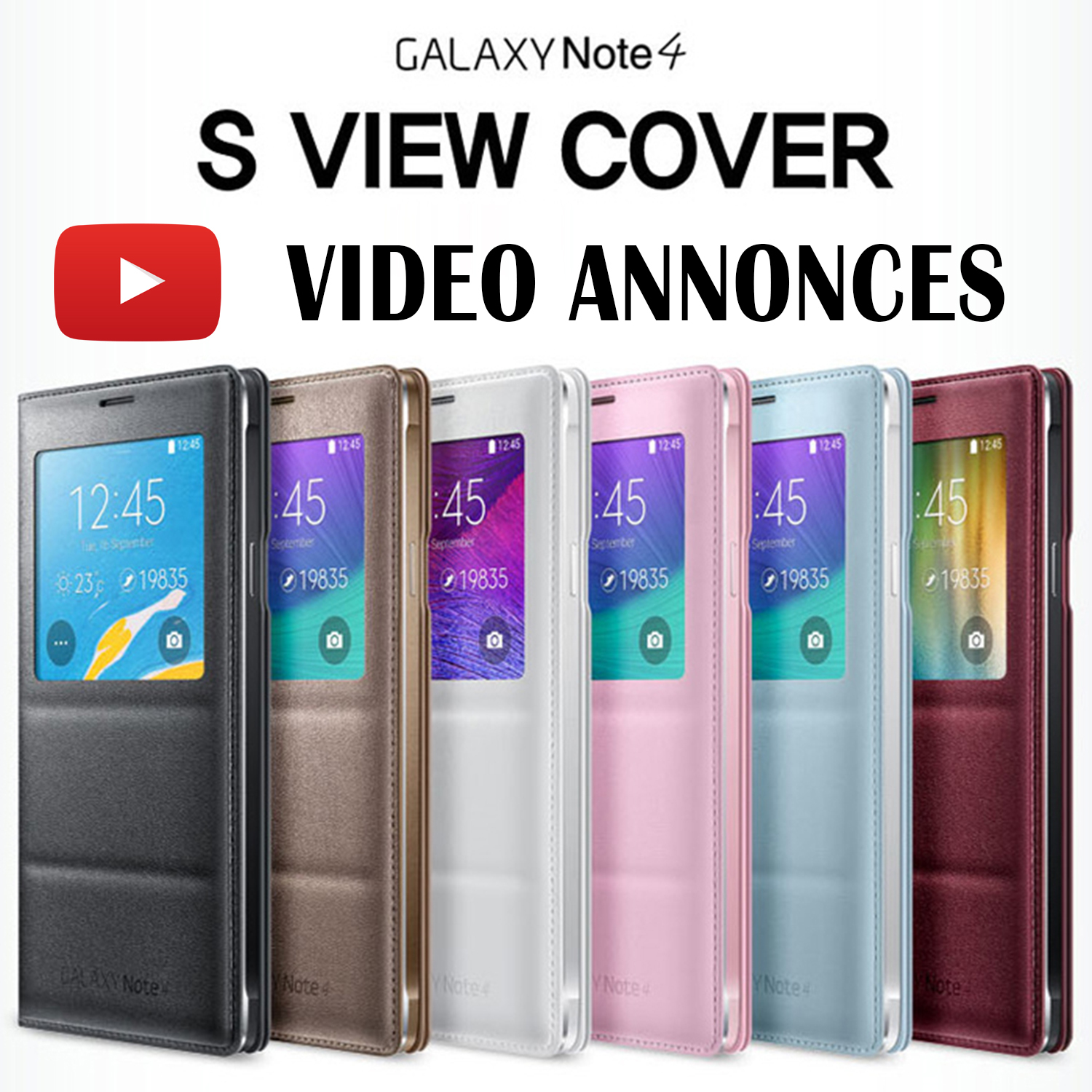 Housse Etui Flip S View Samsung Galaxy Note 4 Veille Auto Smart Case Cover Housse Etui Flip S View Samsung Galaxy Note 4 Veille Auto Smart Case Cover