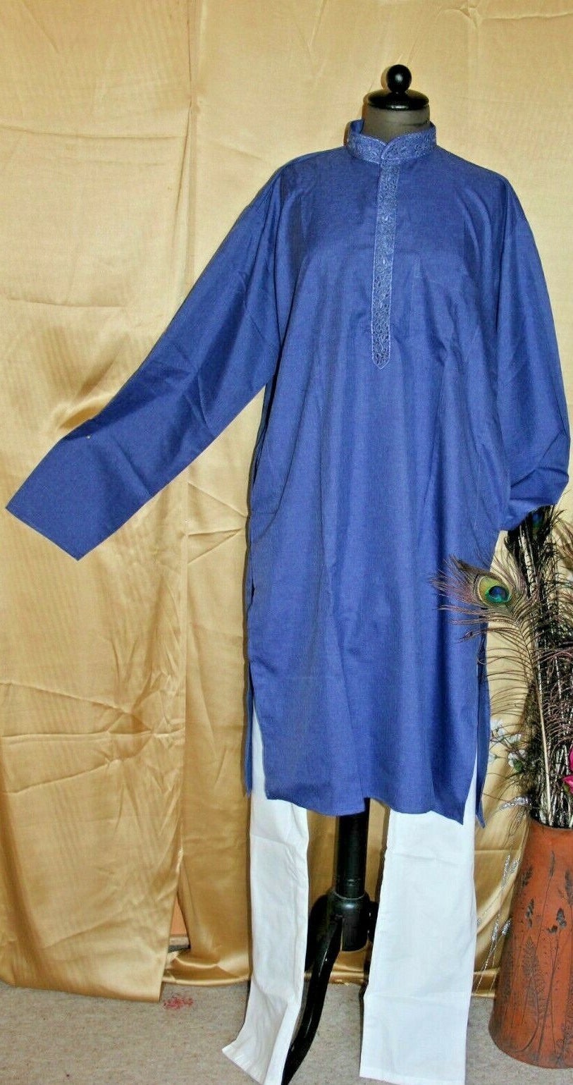 Indien Vêtements pour Hommes Sherwani Kurta -pijami Kameez Chemise – Pantalon XL Indien Vêtements pour Hommes Sherwani Kurta -pijami Kameez Chemise – Pantalon XL