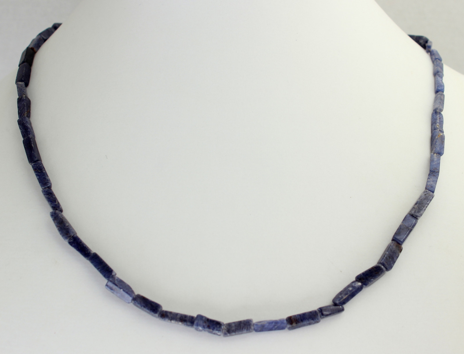 Quartz Bleu Chaîne Collier de Pierres Précieuses 45cm Long Bloc Bijoux Quartz Bleu Chaîne Collier de Pierres Précieuses 45cm Long Bloc Bijoux