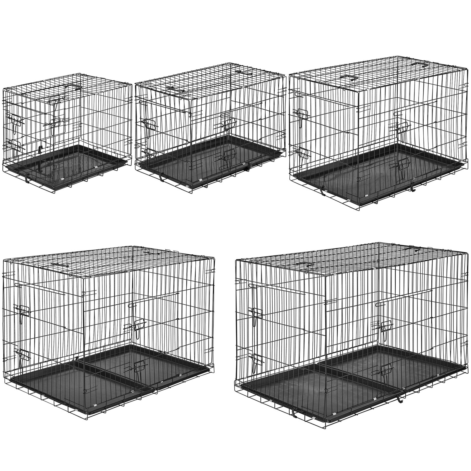 Cage pour chien Box de transport boîte cage parc à chiots Cage pour chien Box de transport boîte cage parc à chiots