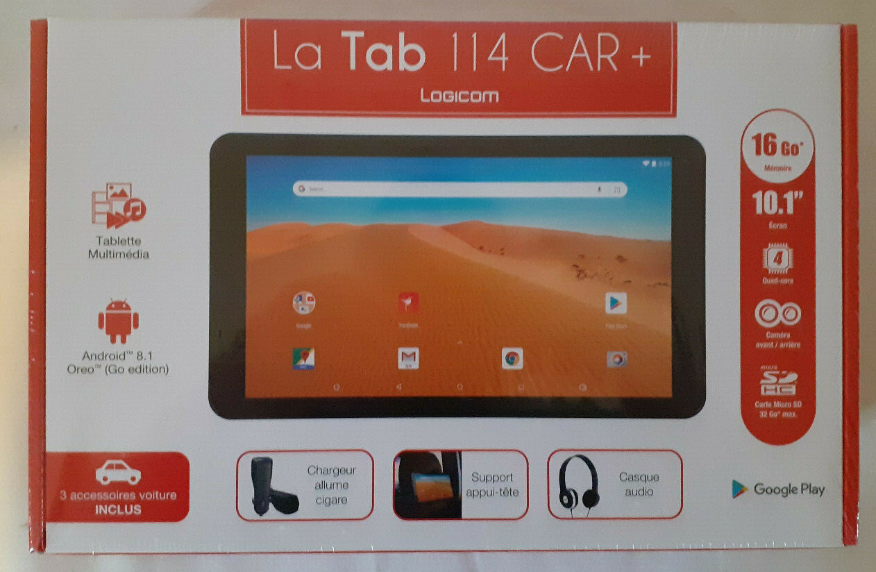 TABLETTE LOGICOM 16GO 10.1″ ANDROID 8.1 NEUVE SOUS BLISTER GARANTIE 6 MOIS TABLETTE LOGICOM 16GO 10.1″ ANDROID 8.1 NEUVE SOUS BLISTER GARANTIE 6 MOIS