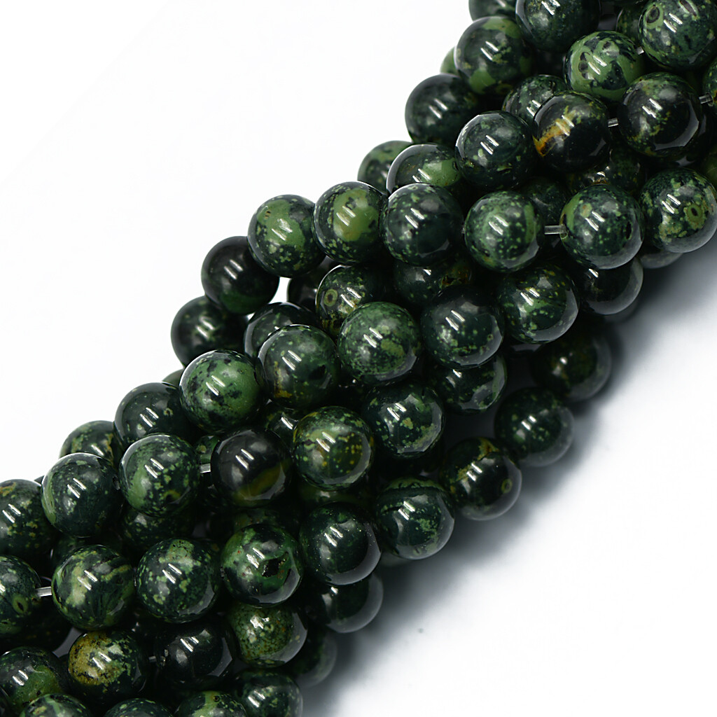 Perles De Pierres Précieuses Rondes De 8 Mm Kambaba Jasper Strand Bijoux