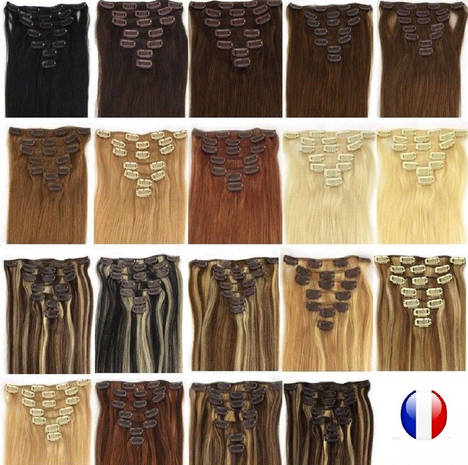 KIT EXTENSIONS A CLIPS CHEVEUX 100% NATURELS REMY 42-49-53-60CM TÊTE COMPLETE KIT EXTENSIONS A CLIPS CHEVEUX 100% NATURELS REMY 42-49-53-60CM TÊTE COMPLETE