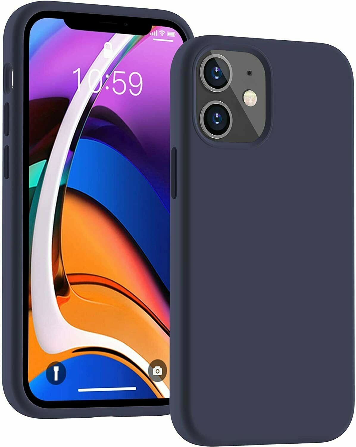Coque iPhone 11 iPhone 12 Pro MAX MINI SE 2020 X XR XS MAX 7 8 6 en Silicone Mat