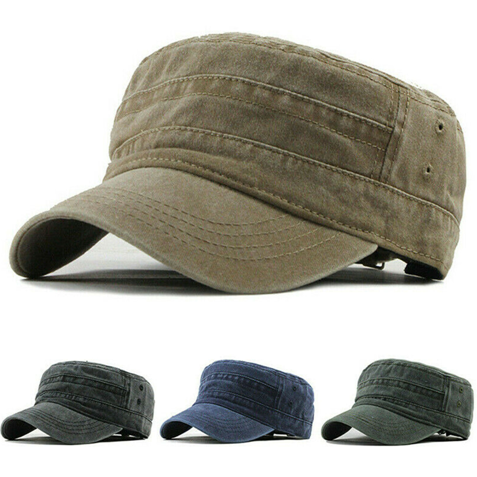 Army Cap Cadet Hommes Femmes Casual Casquette De Baseball Taille Réglable