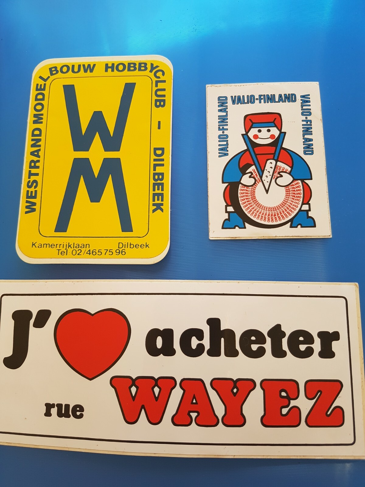 Anciens autocollants vintage Belges. Anciens autocollants vintage Belges.
