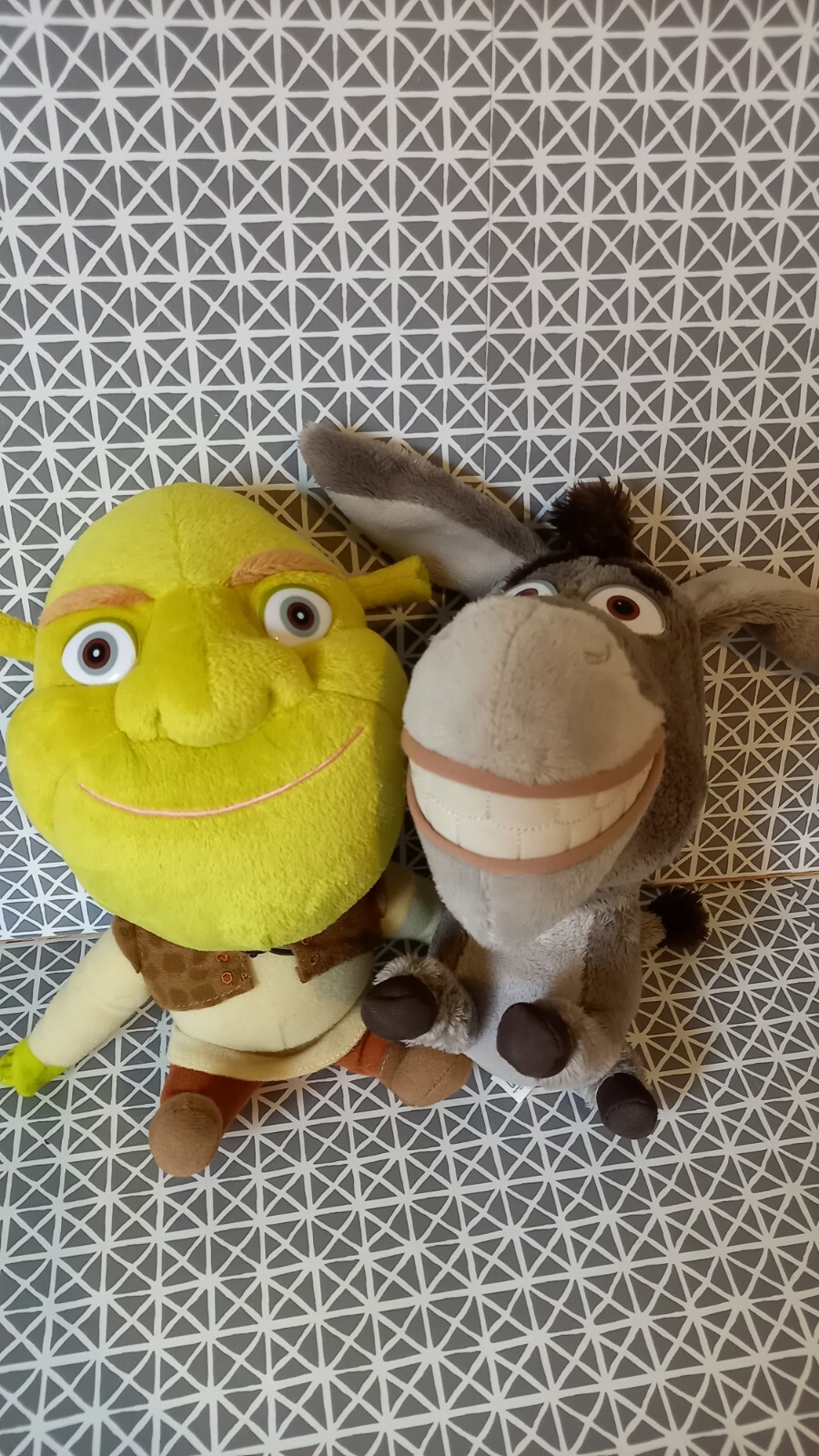 Peluches doudou Shrek et L’âne Dreamworks Peluches doudou Shrek et L’âne Dreamworks