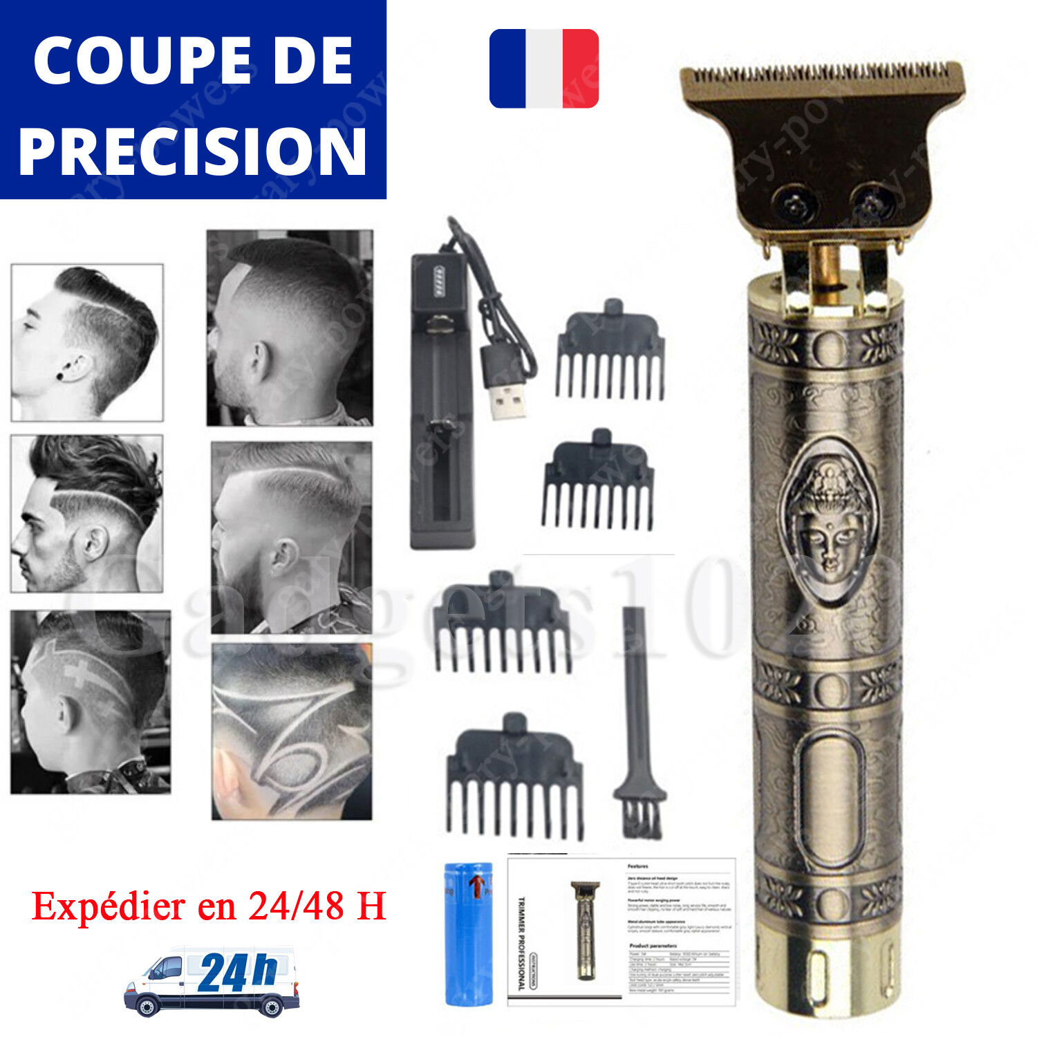 Tondeuse De Précision Cheveux Barbe Corps Professionnelle Détails Sans Fil Homme Tondeuse De Précision Cheveux Barbe Corps Professionnelle Détails Sans Fil Homme