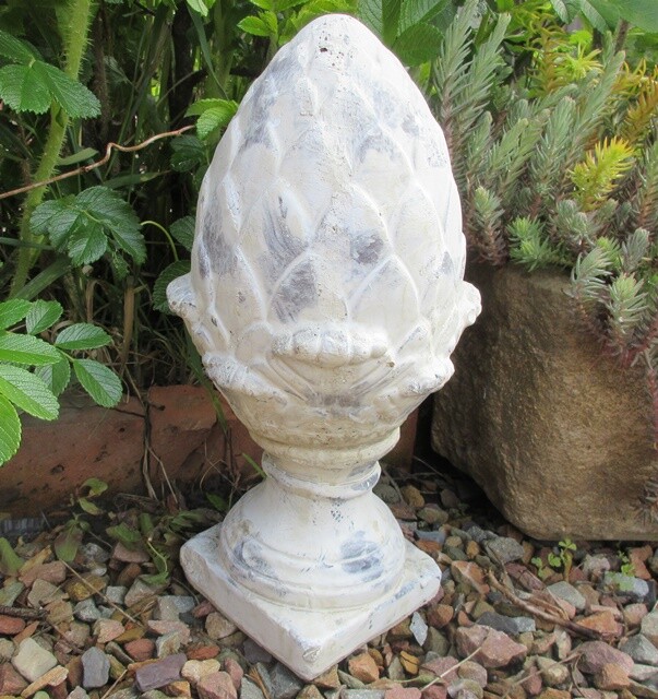 Décoration de Jardin Pomme Pin Statue Style Antique Terracotta 31cm Haut Neuf Décoration de Jardin Pomme Pin Statue Style Antique Terracotta 31cm Haut Neuf