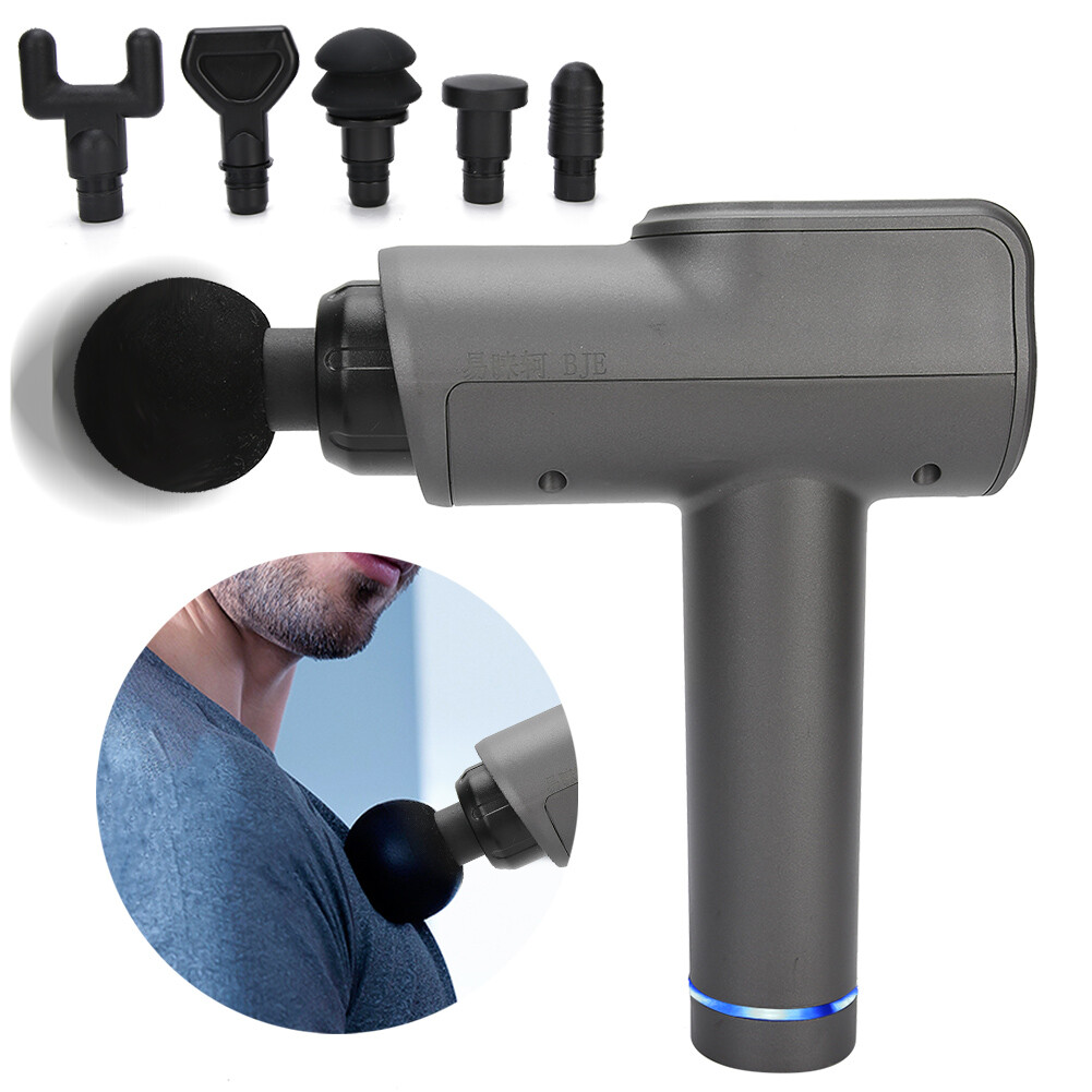 Masseur musculaire Masseur de vibration électrique profonds 6 têtes de massage Masseur musculaire Masseur de vibration électrique profonds 6 têtes de massage