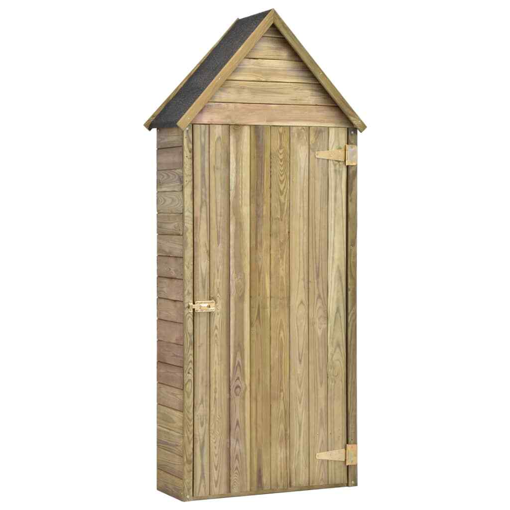 vidaXL Abri à Outils de Jardin avec Porte Pinède Imprégnée Stockage Cabane vidaXL Abri à Outils de Jardin avec Porte Pinède Imprégnée Stockage Cabane