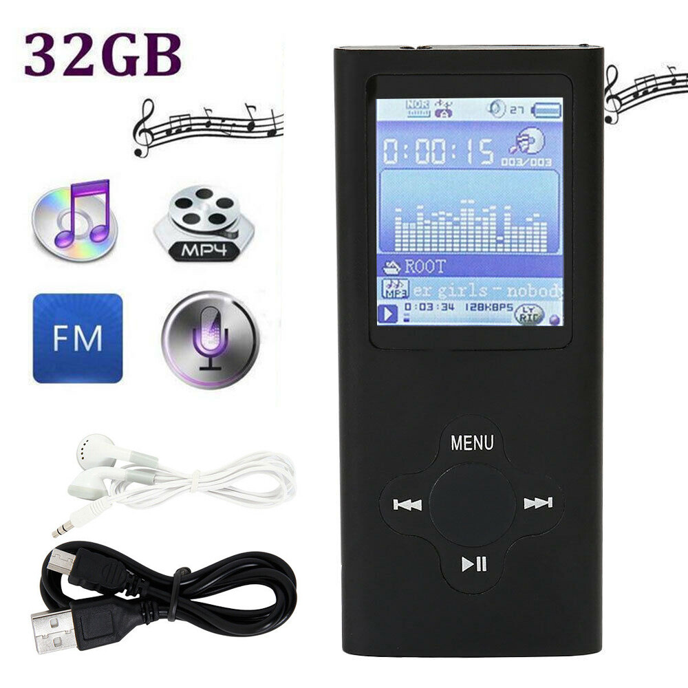 32GB MP4 MP3 lecteur de musique Media vidéo FM enregistreur jeux lecture 1,8″LCD